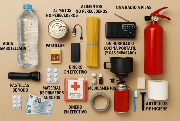 ChatGPT Image 29 abr 2025 14 14 21 2 El Kit de Emergencia básico que todos los leoneses deberían tener preparado en 2025.