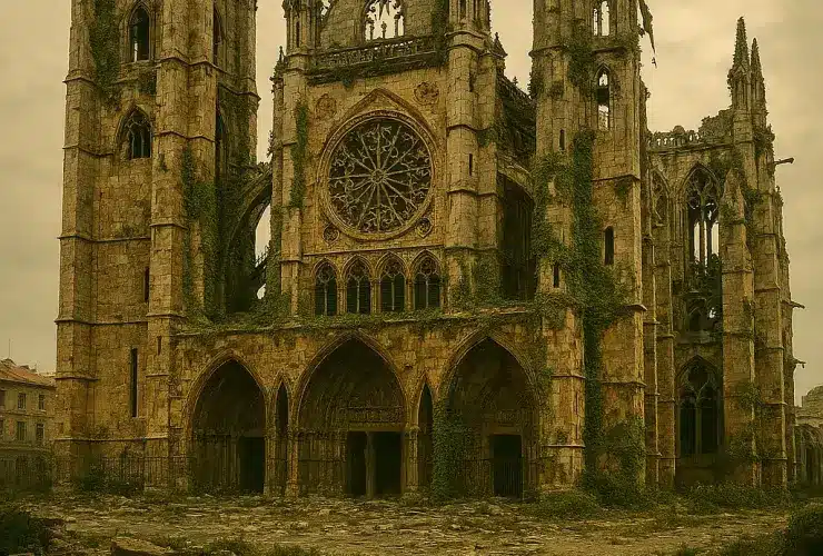 León dentro de 1.000 años: una ciudad increíble abandonada y devorada por la naturaleza. 15 catedral Cazurreo León dentro de 1.000 años: una ciudad increíble abandonada y devorada por la naturaleza.
