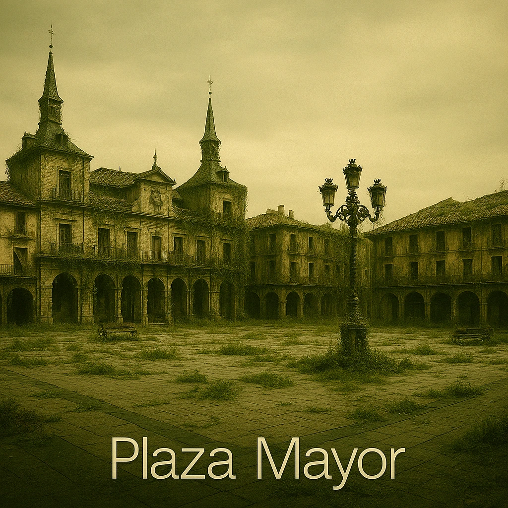 plaza mayor León dentro de 1.000 años: una ciudad increíble abandonada y devorada por la naturaleza.