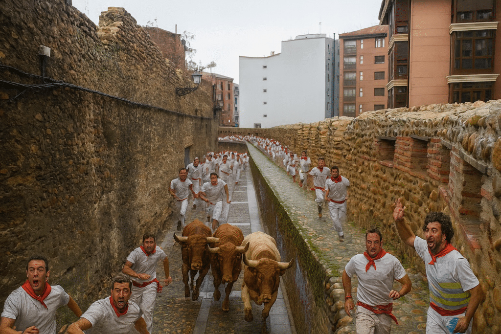 Encierro San Fermín 2025 en León