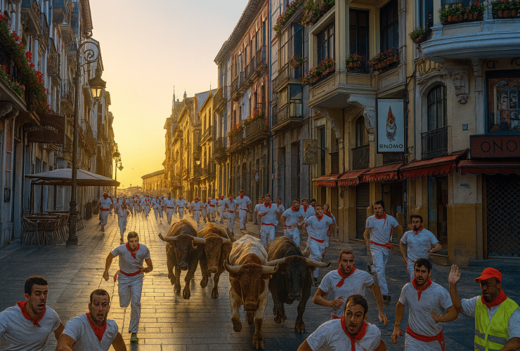 f7896418 4e2f 43c3 af2e 6a37383adc02 ¿Cómo serían los Encierros de San Fermín si se hicieran por las Calles de León en 2025? Increíble