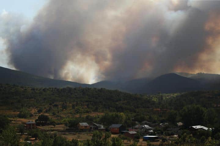 incendio en las médulas León - cazurreo