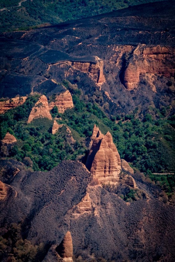 Imagen de las médulas calcinadas - Greenpeace