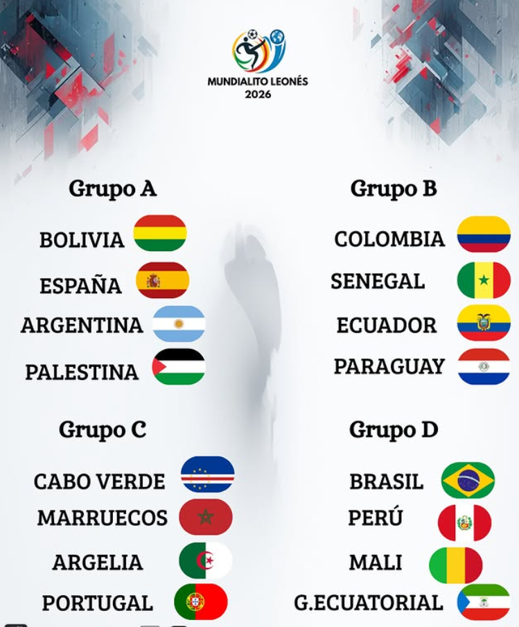 Así quedan los grupos del Mundialito Leonés 2026 tras el sorteo